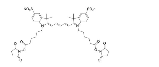 Sulfo-Cyanine5 bis NHS Ester.png