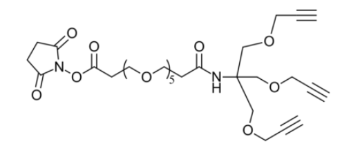 NHS-PEG5-tris-alkyne