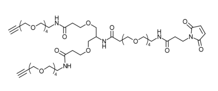 Mal-PEG4-bis-PEG3-alkyne