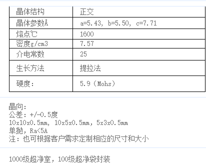 镓酸钕(NdGaO3)单晶基片