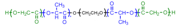 PLGA-PEG-PLGA，聚乙交酯丙交酯聚乙二醇聚乙交酯丙交酯/bis-Poly(lactide-co-glycolide) (polyethylene glycol)