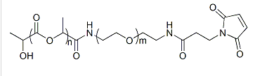  PLGA5k-PEG5k-MAL,50:50,聚乳酸羟基乙酸共聚物-聚乙二醇-马来酰亚胺