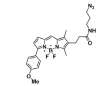 荧光染料BDP TMR azide/N3/叠氮的结构式及参数介绍