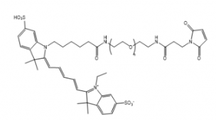 荧光染料Cy5-PEG-maleimide/聚乙二醇-马来酰亚胺参数及结构式解析