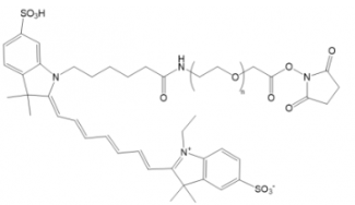 荧光染料Cy7-PEG-NHS ester/琥珀酰亚胺活化酯，Cy7-聚乙二醇-活性酯产品参数解析