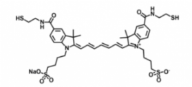 水溶性吲哚菁绿荧光染料disulfo-ICG Bis-Thiol/巯基，Ex/Em(nm) 755/787