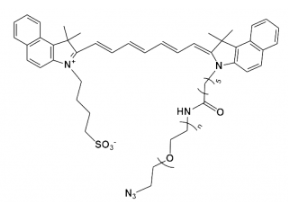 吲哚菁绿-聚乙二醇-叠氮，ICG-PEG-azide/N3/叠氮产品参数及结构式解析