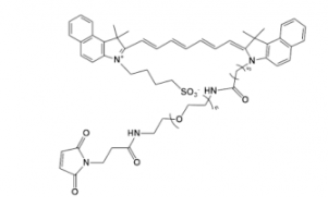 荧光染料ICG-PEG-maleimide/MAL，吲哚菁绿-聚乙二醇-马来酰亚胺产品介绍及结构式解析