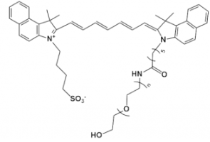 荧光染料ICG-PEG-OH，吲哚菁绿-聚乙二醇-羟基的溶解度解析，溶于哪些溶剂？