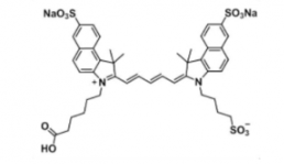 水溶性三磺酸基triSulfo-Cy5.5 carboxylic acid/COOH/羧基羧酸，激发发射波长Ex/Em(nm) 673/691