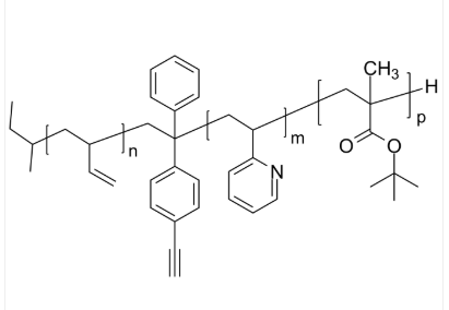 PBd-(acetylene)-P2VP-PtBuMA