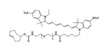 		CY7-聚乙二醇-反式环辛烯  