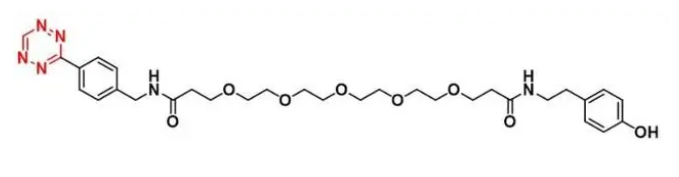 Tetrazine-PEG5-NH-CH2CH2-4-Phenol   