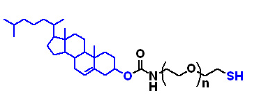 CHOL-PEG2000-SH，胆固醇聚乙二醇巯基，Cholesterol-PEG-Thiol