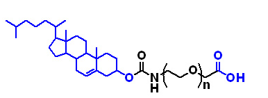 CHOL-PEG2000-COOH，胆固醇聚乙二醇羧基，Cholesterol-PEG-Acid