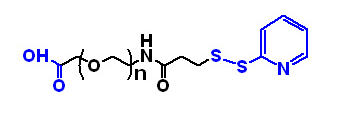 COOH-PEG-OPSS，羧基聚乙二醇邻二硫吡啶，Acid-PEG2000-OPSS