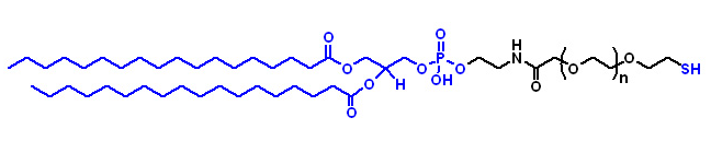 DSPE-PEG-SH，二硬脂酰基磷脂酰乙醇胺-PEG-巯基，DSPE-PEG-Acid