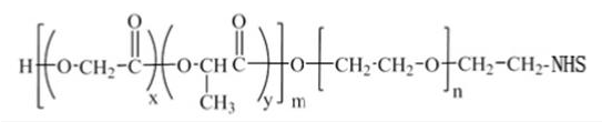 PLGA-PEG-NHS, PLGA20000 PEG3400 50:50，聚乳酸-羟基乙酸共聚物，PLGA-PEG3400-NHS
