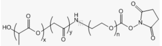 聚乳酸-羟基乙酸共聚物-聚乙二醇-活性酯 PLGA-PEG-NHS  Poly(lactic-co-glycoclic acid)-PEG-NHS