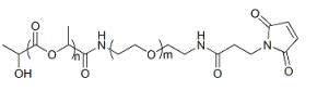 PLGA-PEG-MAL 聚乳酸羟基乙酸共聚物-聚乙二醇-马来酰亚胺 PLGA5K-PEG5K-MAL