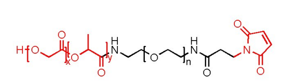 PLGA-PEG-MAL MW:1000,2000 PLGA 50：50   聚乙交酯丙交酯-聚乙二醇-马来酰亚胺 Mal-PEG-PLGA