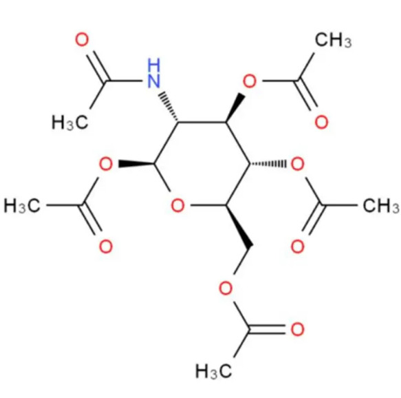 CAS：7772-79-4，β-D-葡萄糖胺五乙酸酯，b-D-Glucopyranose,2-(acetylamino)-2-deoxy-, 1,3,4,6-tetraacetate的折射率