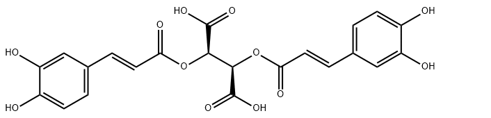 ROS活化氧Cichoric Acid，菊苣酸，CAS：327-97-9