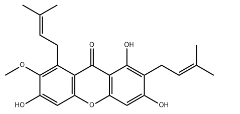 活化氧alpha-Mangostin，α-倒捻子素，CAS：6147-11-1