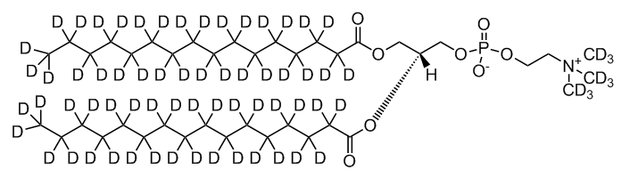 16:0 PC-d71|1,2-dipalmitoyl-d62-sn-glycero-3-phosphocholine-N,N,N-trimethyl-d9 磷脂