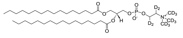 16:0 PC-d13|1,2-dipalmitoyl-sn-glycero-3-phosphocholine-1,1,2,2-d4-N,N,N-trimethyl-d9