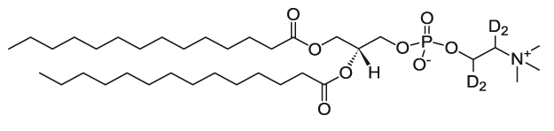 14:0 PC-d4|1,2-dimyristoyl-sn-glycero-3-phosphocholine-1,1,2,2-d4