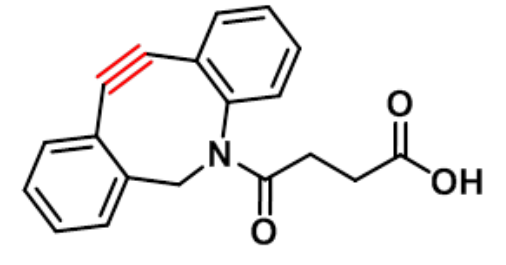 二苯并环辛炔-四聚乙二醇-羧酸，DBCO-PEG4-acid，DBCO-PEG4-COOH