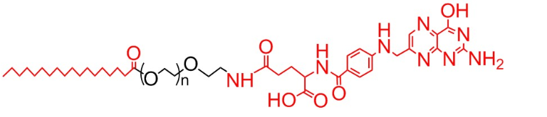 SA-PEG-FA,硬脂酸 聚乙二醇 叶酸,Stearic acid-PEG叶酸