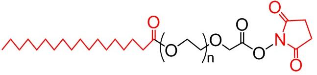 SA-PEG-NHS、硬脂酸-聚乙二醇-N-羟基琥珀酰亚胺酯、硬脂酸PEG活性脂