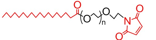 硬脂酸-聚乙二醇-马来酰亚胺，SA-PEG-MAL、Stearic acid-PEG-MAL