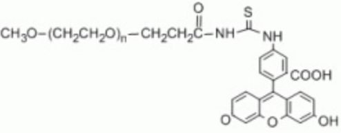 MPEG-FITC，甲氧基聚乙二醇-异硫氰酸荧光素，FITC修饰甲氧基聚乙二醇