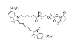 CY5-聚乙二醇-活性酯，CY5-PEG-NHS，cy5标记的聚乙二醇活性酯