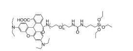 罗丹明聚乙二醇硅烷，RB-PEG-Silane，Rhodamine-PEG-Silane