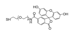 FITC-PEG-SH，荧光素聚乙二醇巯基，Fluorescein (polyethylene glycol)Thiol