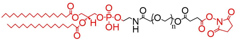 DSPE-PEG-NHS、 二硬脂酰基磷脂酰乙醇胺-聚乙二醇-活性脂，磷脂PEG活性酯