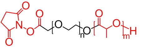 PLA-PEG-NHS、nhs-peg-pla、羟基琥珀酰亚胺酯-聚乙二醇-聚乳酸、活性脂-PEG-聚乳酸