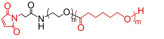 PCL-PEG-MAL，聚己内酯PEG马来酰亚胺， 聚己内酯聚乙二醇马来酰亚胺