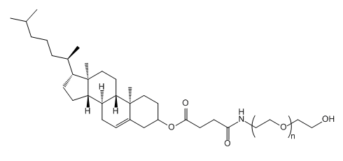 CLS-PEG-OH；Cholesterol-PEG-Hydroxy；胆固醇-聚乙二醇