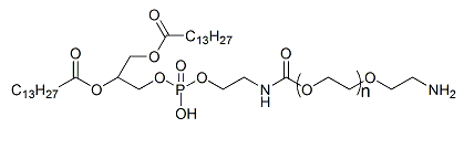 DMPE-PEG-NH2；1,2-十四酰基磷脂酰乙醇胺-聚乙二醇-氨基；DMPE-PEG-Amine