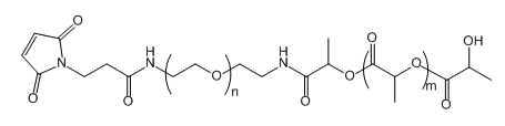 Mal-PEG-PLA(8K)；马来酰亚胺-聚乙二醇-聚乳酸(8K)；Maleimide-PEG-Polylactic acid(8K)