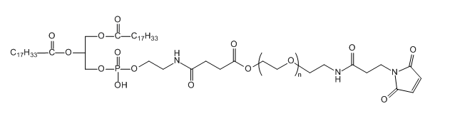 DOPE-PEG-Mal；二油酰磷脂酰乙醇胺-聚乙二醇-马来酰亚胺