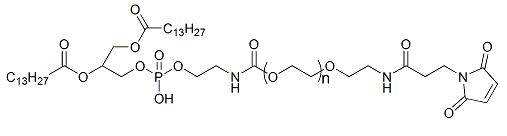 DMPE-PEG-Mal；1,2-十四酰基磷脂酰乙醇胺-聚乙二醇-马来酰亚胺；DMPE-PEG-Maleimide