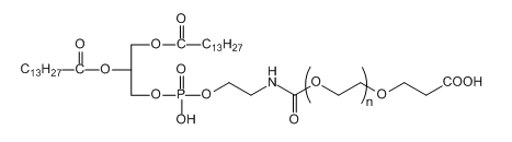 DMPE-PEG-COOH；1,2-十四酰基磷脂酰乙醇胺-聚乙二醇-羧基；DMPE-PEG-AA