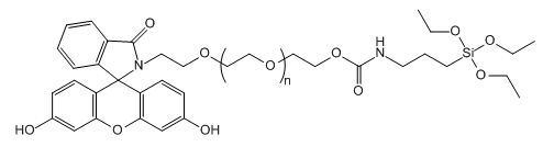 FITC-PEG-Silane；荧光素-聚乙二醇-三乙氧基硅烷；Fluorescein-PEG-Silane