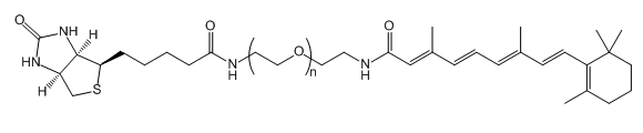 Biotin-PEG-Tretinoin；生物素-聚乙二醇-全反式维甲酸；Biotin-PEG-Retinoic acid